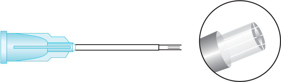 Silicone Brush Cannula